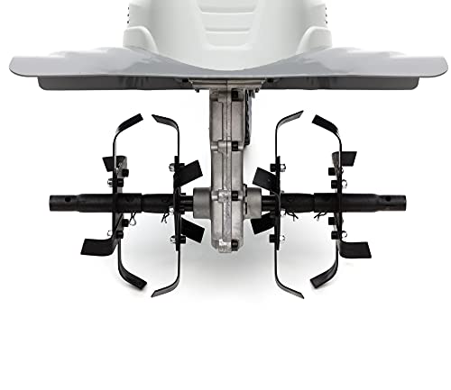 IKRA motoazada eléctrica motocultor cultivador Fem 1500, Ancho útil 17-45cm, Profundidad 23cm, Incluye extirpador Manual