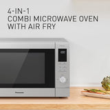 Panasonic NN-CD88QSEPG Air Fry Combi Horno Microondas de 34 L con Grill De Cuarzo, 1000 W, Descongelación Automática, Sensor Genius, Acero Inoxidable, Plateado