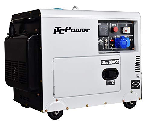 ITCPower ITC Power IT-DG7800SE - Generador Diésel insonorizado (6300 W, 230 V)