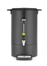 HENDI Percolador de café 14L, de una pared, con filtro incorporado y grifo antigoteo, para café molido grueso,230V, 50/60Hz, 1750W, 357x380x(H) 502mm, negro mate, acero inoxidable, PP