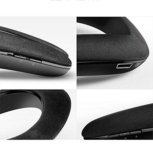 Altavoz de Hombro para Samsung Galaxy Note 10 Smartphone Música Inalámbrico Cuello Bluetooth (Negro)