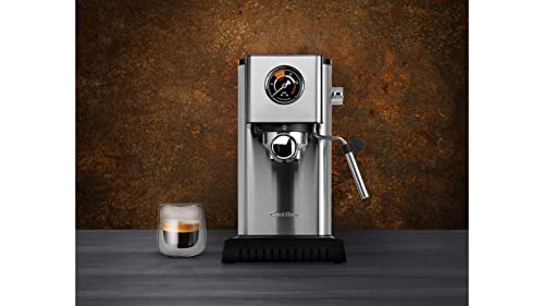 Catler Máquina Expresso, Cappuccino y Latte, Bomba italiana de 20 bares y Espumador de leche - Cafetera Expresso, Thermoblock, con boquilla de vapor patentada, Barista Express ES300
