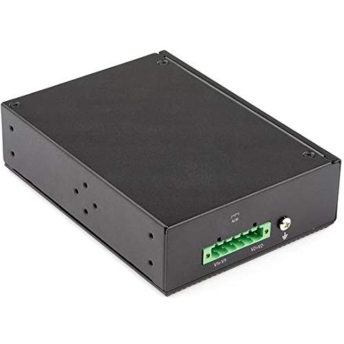 StarTech.com Switch Conmutador Industrial Ethernet Gigabit de 8 Puertos PoE no Gestionado de Servicio Pesado GbE PoE+ IP30 (IESC1G80UP)