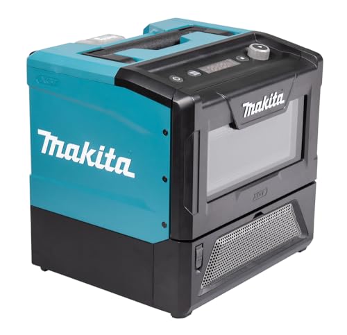 Makita MW001GZ - Microondas con batería, 40 V, máx. 350/500 W, 8 L (sin batería, sin cargador)