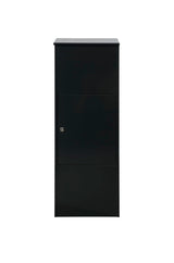 MeFa Bosca 408100M 408 - Buzón de Acero galvanizado (RAL 9005), Color Negro