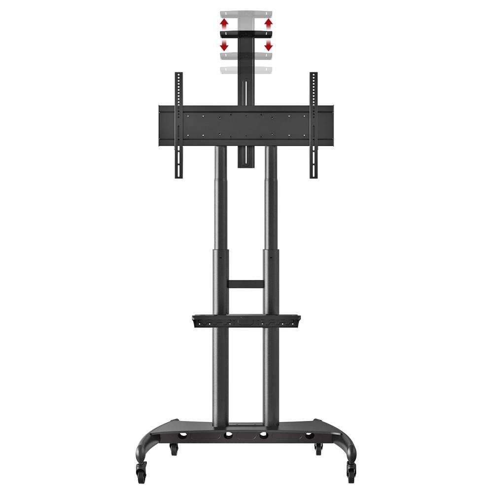 Ergosolid AVA1800B - Soporte móvil para televisor LCD, LED y televisores de 55 a 80 Pulgadas (35 a 20 cm), Color Negro