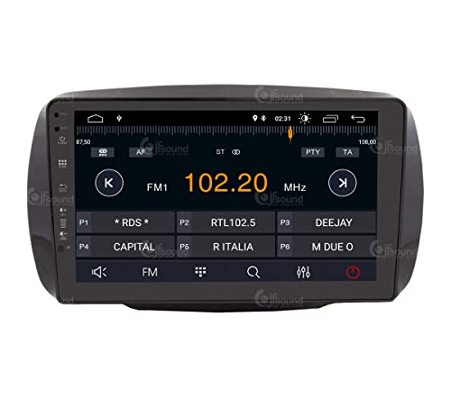 Radio de Coche para Smart 453 Android GPS Bluetooth WiFi USB Dab+ Touchscreen 9" 4core Carplay AndroidAuto