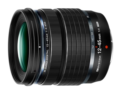 OM SYSTEM M.Zuiko DIGITAL ED 12-45mm F4.0 PRO Objetivo, Zoom Estándar Ultra-Compacto, Alta Resolución, Resistente a la Intemperie,Compatible con todas las cámaras MFT (Olympus OM-D y Pen, Panasonic G)