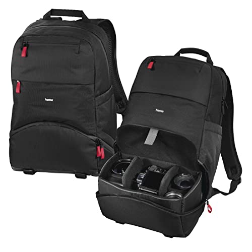 Hama Mochila unisex Matera para cámara (paquete de 1), Black, 30 x 14 x 35 cm, 30 cm x 14 cm x 35 cm