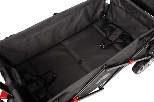 Small Foot Carrito Plegable con Techo Desmontable, protección contra Lluvia, Frenos, asa Regulable y máx. 80 kg, 12729, Color Coloured