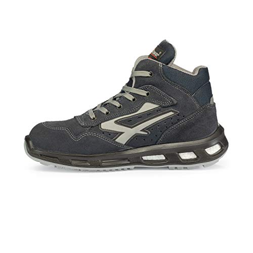 U-Power Red Lion Moving, Zapatos de seguridad, altos, livianos y flexibles, antiperforación, antipinchazos, con inserto Infinergy, con puntera de aluminio - Blue 43