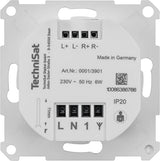 TechniSat DIGITRADIO UP 55 – Radio Dab+ empotrable (Dab, FM, Bluetooth, Pantalla OLED Regulable, Alarma, Temporizador, 2W, Made in Germany) Cubierta Frontal RAL 9016, Blanco