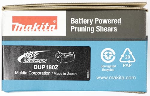 Makita DUP180Z - Tijeras de podar sin escobillas LXT de iones de litio de 18 V, baterías y cargador no incluidos