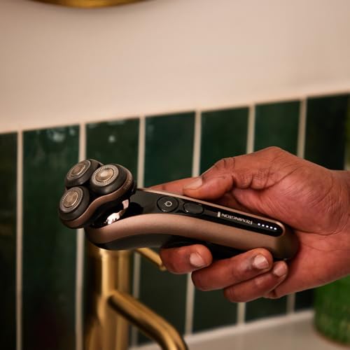 Remington XR1795 Afeitadora Rotativa y Láminas 2 en 1 X9 Limitless X, sistema de corte híbrido SynX, inalámbrica, recargable, uso en seco/mojado, Pivotball de 360°, memorización del afeitado