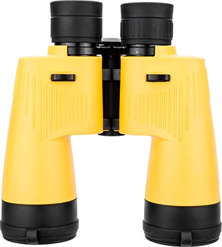 Barska Floatmaster 7x50 Waterproof Marine Binoculars Prismáticos flotantes WP 7 x 50, Unisex Adulto, Amarillo, 7x50mm