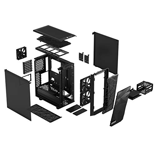 Fractal Caja Design MESHIFY 2 Compact Cristal Templado Negro Dark Tint (FD-C-MES2C-02)