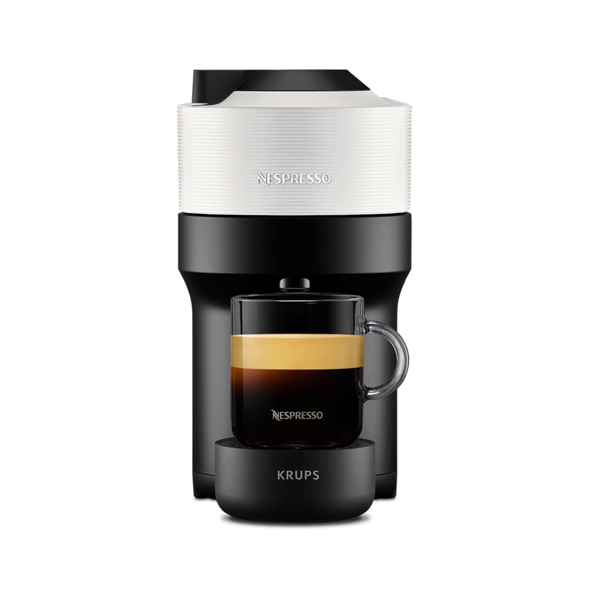 Nespresso Cafetera Krups Vertuo POP Blanca Cafetera de Cápsulas YY4889FD