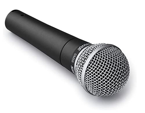 Shure SM58-LC El micrófono de Voz dinámico está diseñado para el Uso Profesional en Voces en actuaciones en Vivo, Refuerzo de Sonido y grabaciones de Estudio - No se Incluye el Cable (SM58-LCE)