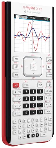 Texas Instruments TI-Nspire CX II-T | Calculadora Gráfica Digital a Color Blanco, E/D/I/NL/P/F, Software
