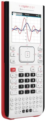 Texas Instruments TI-Nspire CX II-T | Calculadora Gráfica Digital a Color Blanco, E/D/I/NL/P/F, Software