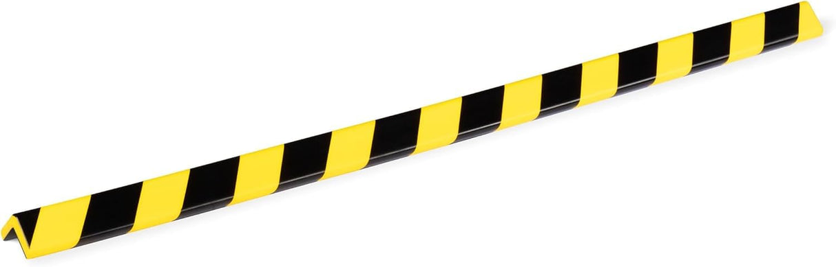Durable Perfil protector de esquinas C35 magnético, 1 m, paquete de 5 unidades, color amarillo/negro, 1112130
