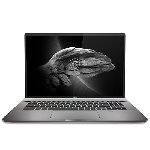 MSI Creator Z17 A12UHT-039ES - Ordenador portátil 17" QHD+ Intel Core i7-12700H, 32GB RAM, 1TB SSD, GeForce RTX 3080-8GB, Windows 11 Home Advanced) Lunar Gray, Per-Key RGB Keyboard