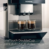 SIEMENS - Cafetera Superautomática, EQ700, Pantalla iSelect de 5", coffeWorld, Molinillo, Home Connect, Acero Inoxidable, TQ707R03