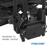 FISCHER Portabicicletas RoadLine Black para Embrague, portabicicletas para Coche, premontado, bloqueable, hasta 60 kg, Color Negro