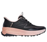 Skechers Switch Back Mist, Zapatillas Mujer, Black Textile/Synthetic/Pink Trim, 38 EU