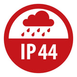 Brennenstuhl Distribuidor de pared IP44 (distribuidor de corriente para montaje en pared, 32 A, con interruptor de protección personal FI, 30 mA), distribuidor de pared 4/32, IP44, gris claro/negro