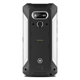 Hammer H EXPLORER PRO 5,7" IPS Teléfono Celular al Aire Libre, teléfono Inteligente estándar Militar, Mega batería 5000mAh con Carga rápida, 48MP, eSIM, NFC, LTE 4G, IP69, Dual SIM, Android 10 - Plata