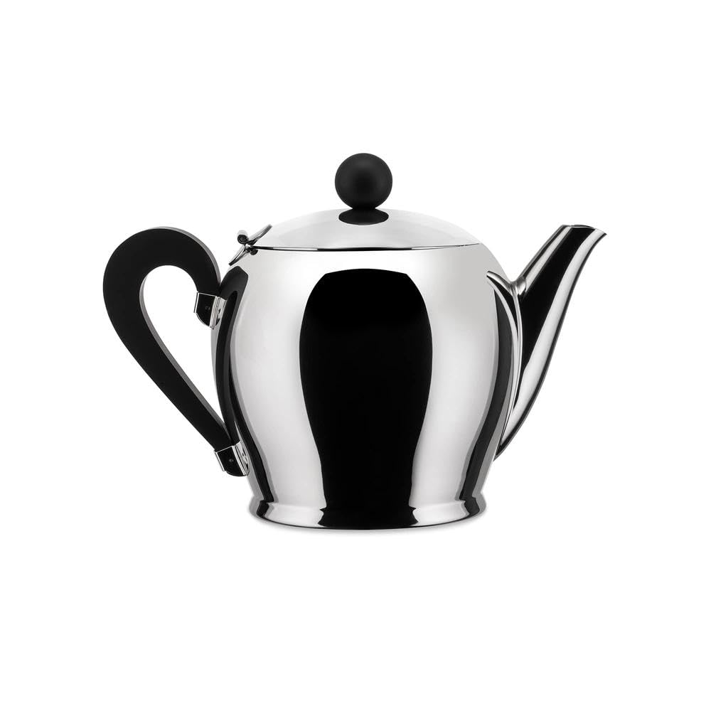 Alessi Tetera Bombe, Acero Inoxidable, Plateado