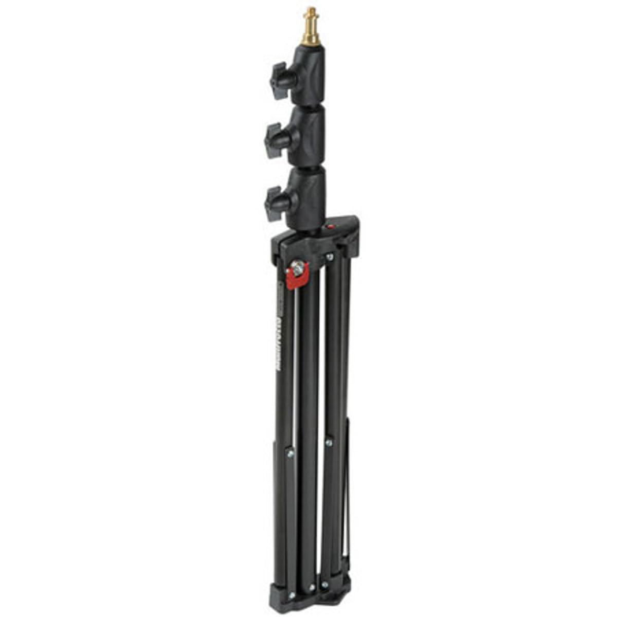 Manfrotto 1051BAC-3 - Mini Soporte Compacto de Aluminio de 6 pies y 9 Pulgadas con 4 Secciones y 3 elevadores, Paquete de 3 (Negro)