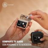 JBL Tour Pro 3, Earbuds inalámbricos True Wireless, estuche de carga inteligente, 40 h de autonomía, Bluetooth, cancelación de ruido adaptativa, JBL Spatial 360 Sound y seguimiento de cabeza, latte