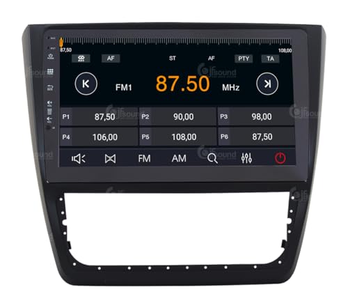 Radio de Coche para Skoda Yeti 2014 con climatizador Manual Android GPS Bluetooth WiFi USB Dab+ Touchscreen 10" 8core Carplay AndroidAuto
