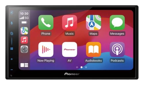 Pioneer SPH-DA97DAN-UNI Centro Multimedia 1DIN, Panel Táctil Capacitivo de 9.0 Pulgadas con Wi-Fi, Bluetooth, Apple CarPlay, Android Auto y Dab+, Antena Dab