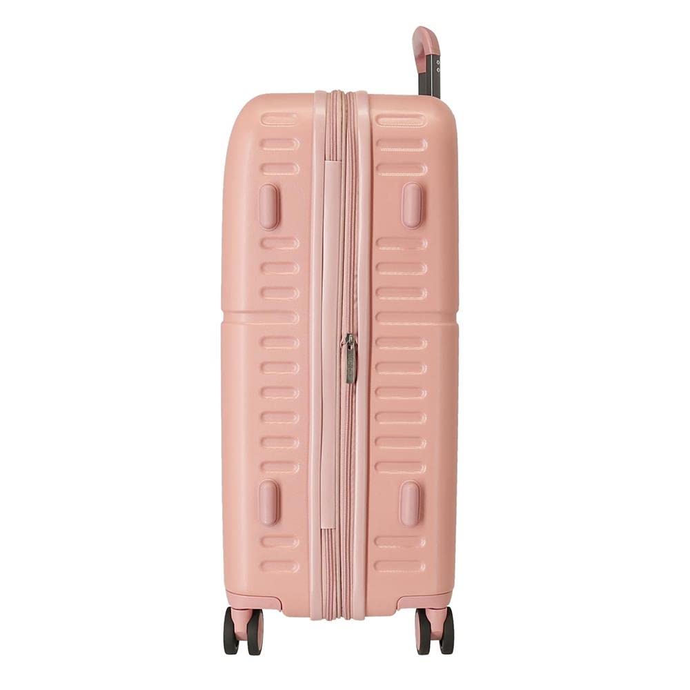 Pepe Jeans Carina Maleta mediana Rosa 48x70x28 cms Rígida ABS Cierre TSA integrado 79L 3,22 kgs 4 Ruedas dobles