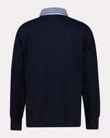 GANT Hombre Polo De Manga Larga Chambray Regular Heavy Rugger, Evening Blue, L