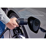 AEG Wallbox WB 22 FI - Estación de Carga para Coche eléctrico o híbrido, 22 kW, 400 V, con Interruptor FI Tipo B, 3 Fases, Cable de Carga de 5 m, Tipo 2 enchufes, IP 45, indicador LED de Estado
