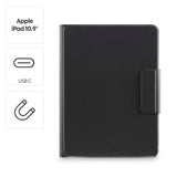 Hama Funda con Teclado para iPad Air de 13" 2024 (Teclado Bluetooth con Panel táctil, función Atril, Funda magnética, Funda para Tablet para Apple iPad Air de 13 Pulgadas, Teclado extraíble), Color