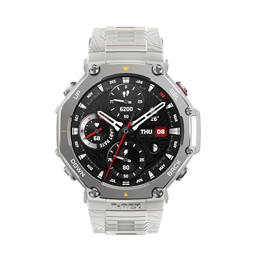 Amazfit T-Rex 3 Outdoor Smartwatch 48mm Pantalla AMOLED, Mapas & Navegación Offline, 6 Sistemas de Satélite GPS Doble Banda, 27 Días de Duración de Batería, Pago NFC, 170 Modo Deportes de Aventura
