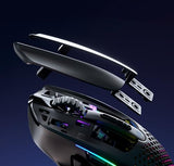 Glorious Gaming Model I 2 Wireless Ratón gaming inalámbrico - Híbrido 2,4 GHz y Bluetooth, superligero, 9 botones (2 intercambiables), RGB, gran batería, MMO/MOBA/FPS, reposapulgares lateral - Negro