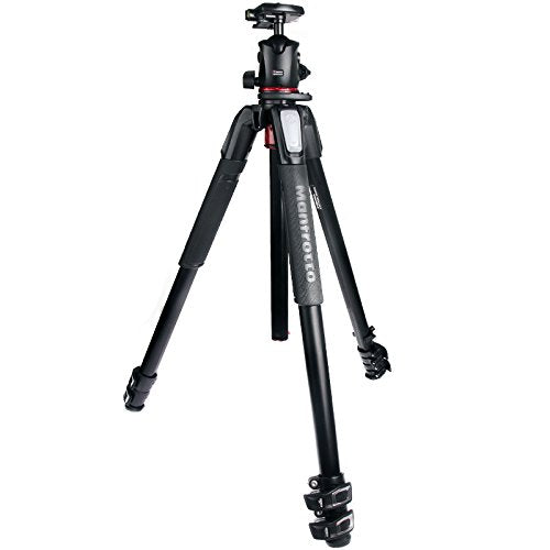 Manfrotto 055 XPro - Kit trípode con rótula de Bola XPRO, Negro, 3 Secciones