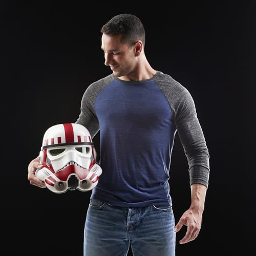 Star Wars The Black Series - Casco electrónico Premium de Imperial Shock Trooper Battlefront - Artículo de colección para Adultos - Juego de rol