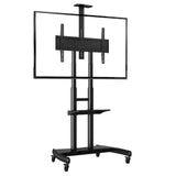 Ergosolid AVA1800B - Soporte móvil para televisor LCD, LED y televisores de 55 a 80 Pulgadas (35 a 20 cm), Color Negro