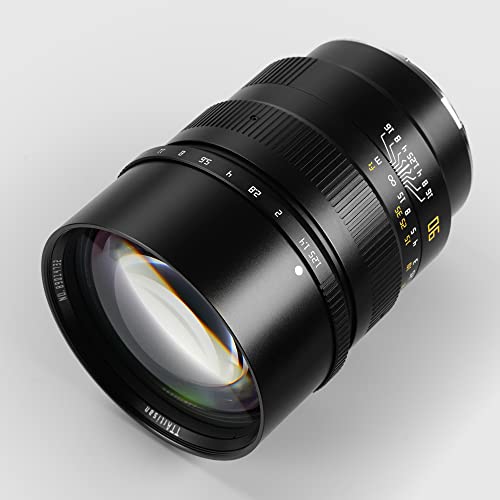 TTArtisan Lente de Cuerpo de Metal de 90 mm F/1.25 Compatible con Montura Nikon Z, Color Negro
