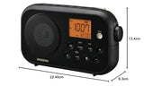 Sangean PR-D12BT Radio Am/FM, Bluetooth, Black - Radio portátil FM, Am, Bluetooth