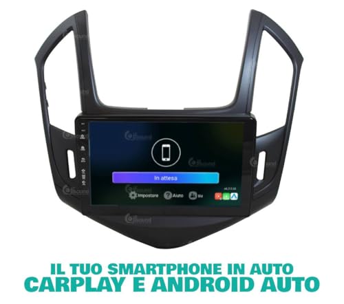 Radio de Coche para Chevrolet Cruze después 2013 Negro Android GPS Bluetooth WiFi USB Dab+ Touchscreen 9" 8core Carplay AndroidAuto