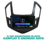 Radio de Coche para Chevrolet Cruze después 2013 Negro Android GPS Bluetooth WiFi USB Dab+ Touchscreen 9" 8core Carplay AndroidAuto
