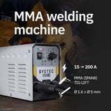 GYS GYSTEC 200 LA - Con maleta y accesorios